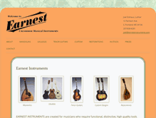 Tablet Screenshot of earnestinstruments.com